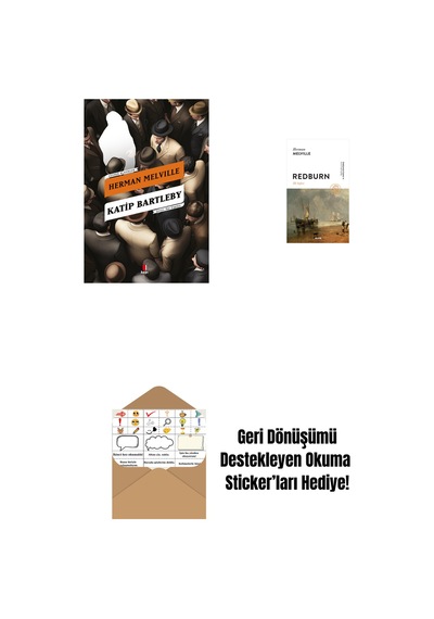 Katip Bartleby + Redburn - İlk Seferi + Okuma Sticker'ları
