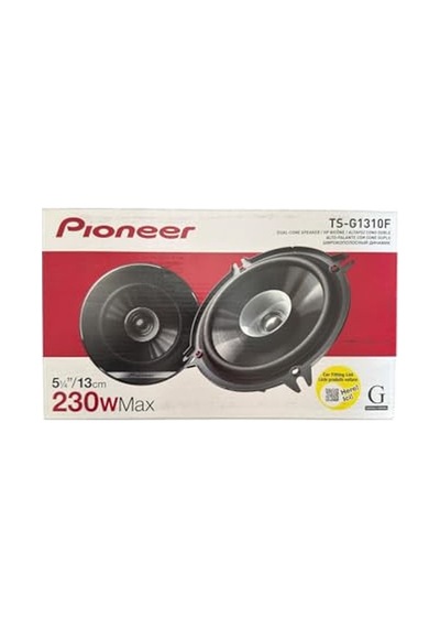 Pioneer Ts-g1310f 13 Cm 5.25" Çift Konili Oto Hoparlör Seti - 230w Maksimum Güç, Kristal Netliğinde Vokal Ve Gelişmiş Bas 2 Adet