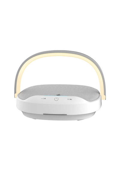 Wiwu Y1 Gece Lambalı Ve Kablosuz Şarj Standlı Bluetooth Speaker Hoparlör - ZORE-263612