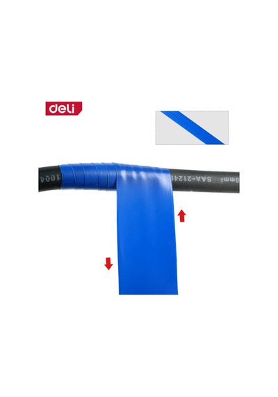 Delı Elektrik Yalıtım Bandı 0.13mm 18mm 10m Mavi İzolasyon Bandı