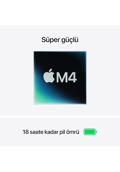 Macbook Air M4 24 GB 512 GB SSD 13.6" Mc6v4tu/a Gök Mavisi Dizüstü Bilgisayar (Outlet)