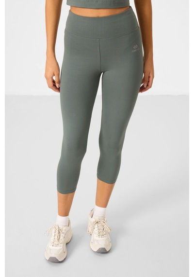 Tommylife Çağla Yüksek Bel Kapri-crop Atlet Slim Fit Kadın Tayt Takım - 95284