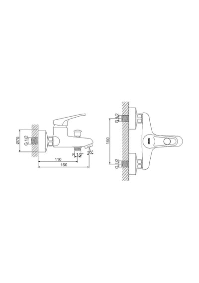 Newarc Smart 142511 Banyo Bataryası Gümüş