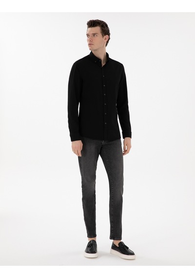 Pierre Cardin Erkek Siyah Gömlek Desenli 50301583-vr046 Siyah