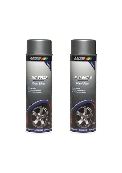 Motip Universal Akrilik Sprey Jant Boyası Parlak Gümüş 500ml 2 Adet