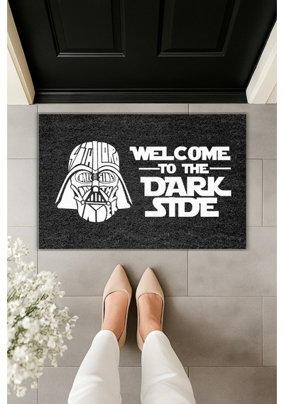Dormot 1dekoratif Dijital Baskı - Füme Star Wars Paspas - Iç Ve Dış Mekan Paspas Siyah