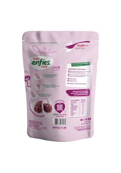 Yayla Enfies Freeze Dried Dondurularak Kurutulmuş Çıtır Meyve-böğürtlen 15 Gr 15 G
