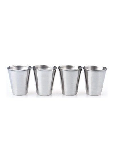 Çelik Shot Bardak (4adet + Çanta)
