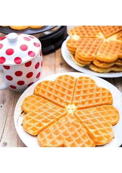 Kalp Desenli Silikon Kek ,çikolata , Waffle Kalıbı Goldcakes