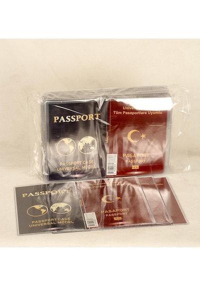 Toptan Pasaport Koruma Kabı Şeffa Su Geçirmez 50li Pkt.