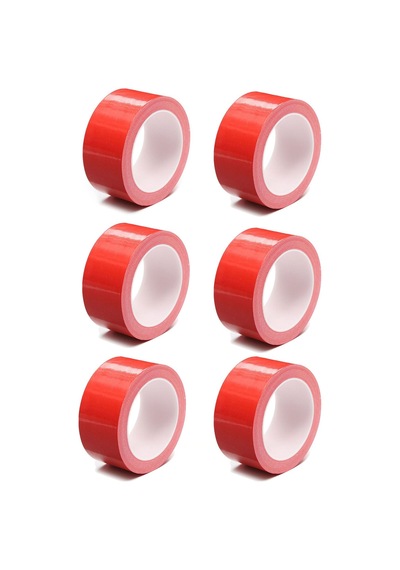 Renkli Kırmızı Koli Bandı 45x100 Metre 6 Adet 1 Paket 1