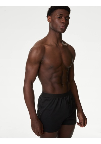 Marks & Spencer Saf Pamuklu 5'li Nefes Alabilir:trade Mark: Boxer Seti Siyah