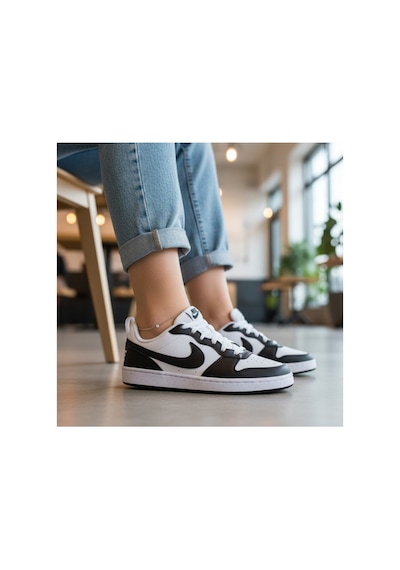 Nike Sneaker Günlük Ayakkabı Court Borough Low Recraft Black/white Black/white