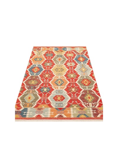 Hoom Rugs Vgt 06 Red Yıkanabilir Çift Taraflı Otantik Halı