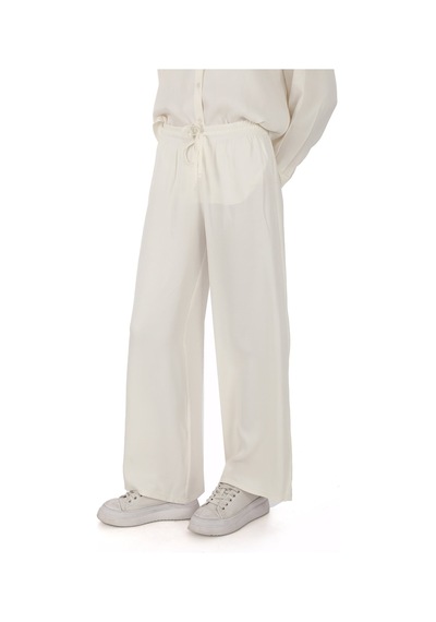 Penyebizden Flosh Viskon Oversize Pantolon-krem