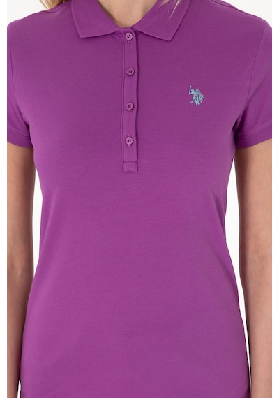 U.S. Polo Assn. Kadın Menekşe Basic Polo Yaka Tişört 50300830-VR037