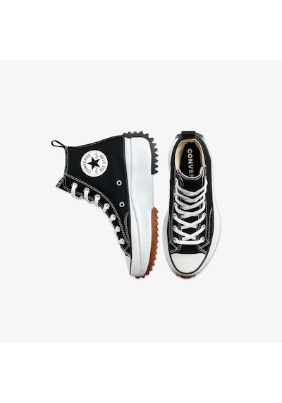 Converse Run Star Hike Platform Unisex Siyah Sneaker Düz 166800c Siyah