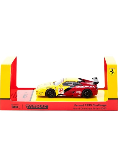 Tarmac Works X İxo 1:64 Ferrari F355 Challenge World Challenge Series 2000 54 Diecast Model Araba Kırmızı