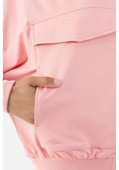Maraton Sportswear Oversize Kadın Dik Yaka Uzun Kol Basic Gül Rengi Tracktop 22176-gül Rengi Gülkurusu Maraton Sportswear Oversize Kadın Dik Yaka Uzun Kol Basic Gül Rengi Tracktop 22176-gül Rengi Gülkurusu