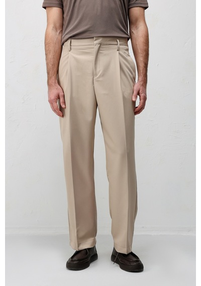 Antioch Relaxed Fit Pileli Erkek Pantolon Taş