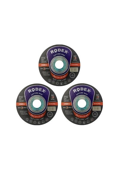 Rodex İnox Metal Kesici Taş Disk 115 x 1 Mm 3 Adet