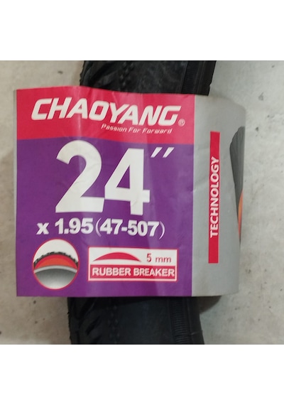 24x1.95 Dış Lastik 5 Mm Zırhlı 47-507 Chaoyang 24 Jant Diken Kırıcı Bisiklet Lastiği