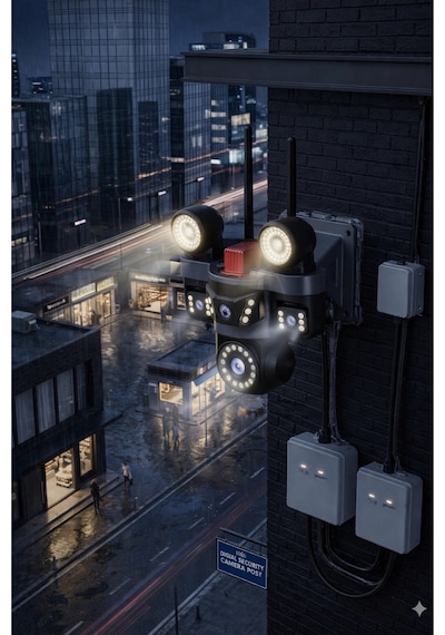 O-kam Pro Ok-231plus Premium 4 Lensli 12 Mp Wifi Ptz Güvenlik Kamerası