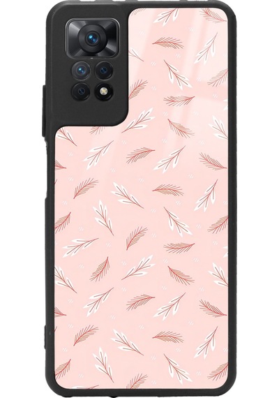Xiaomi Redmi Note 11 Pro Pudra Yapraklı Tasarımlı Glossy Telefon Kılıfı Çok Renkli