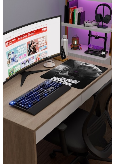 The Last Of Us Kaymaz Dikişli Kauçuk Oyuncu Mousepad V1 - 48x40 Xl Gaming Mouse Pad Fare Altlığı