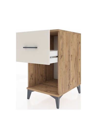 Kronos Komodin Tek Çekmeceli 44x59x80 Çam-aytaşı Çam