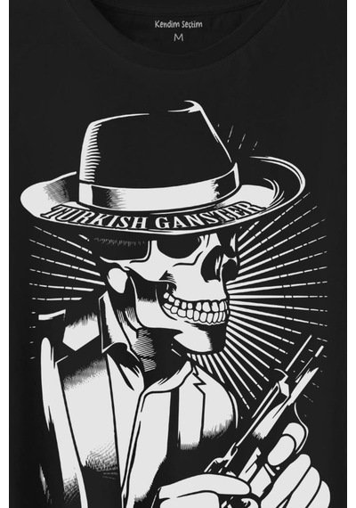 Turkish Ganster El Mafia Mafya Temalı Baskılı Tişört Unisex T-shirt 001