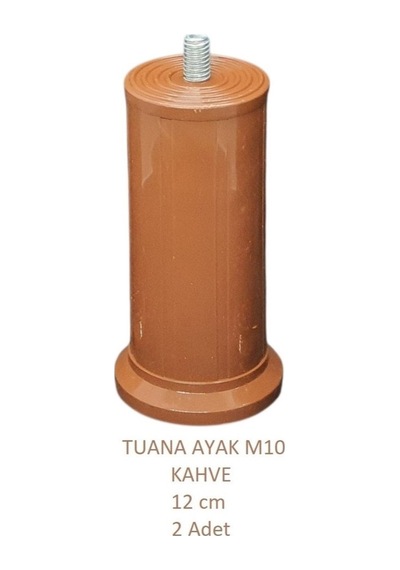 Tuana Ayak 12 cm M10 Cıvatalı Kahve (2 Adet)