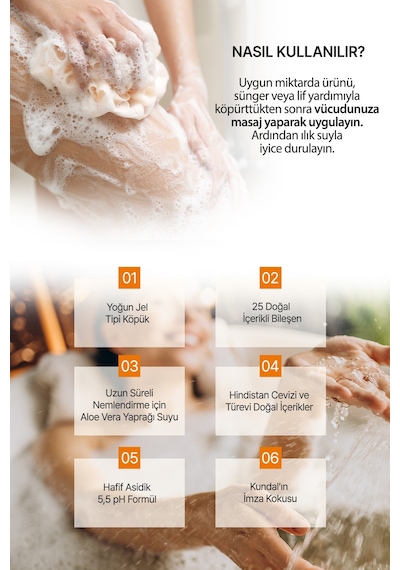 Kundal Honey & Macadamia Baby Powder Yoğun Nemlendirici Vücut Yıkama Jeli 100 ML