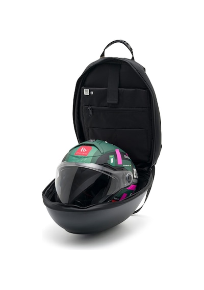 Missidea Jarmend Meteor Led Ekranlı Siyah Motosiklet Sırt Çantası Kask Formlu+powerbank Hediyelidir