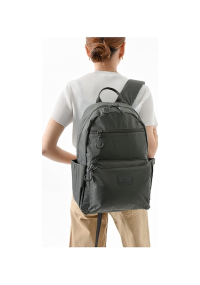 Baginn Unisex Sırt Çantası Paraşüt Kumaş Hafif Çok Cepli Yağmur İtici Kumaş 40 28 Cm 571 Collection Gri