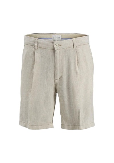Jack & Jones Jack&jones Jpstace Jjcaıro Lınen Blend Erkek Şort 12252992-crockery Bej-bej Bej