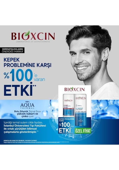 Aquathermal Kepek Karşıtı Termal Şampuan 300 Ml + Yoğun Kepek Karşıtı Termal Şampuan 200 Ml