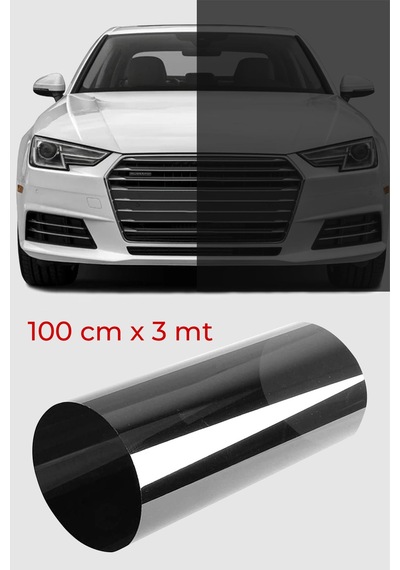 Cam Filmi Siyah Amerikan Çizilmez  Orta ton 100 CM x 3 M