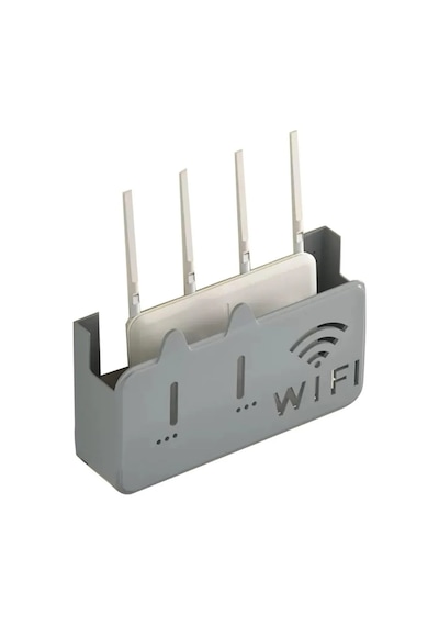 Beyaz Pleksi Kedi Desenli Wifi Kutusu Duvar Asılabilir Sigorta Ve Modem Saklama Kutusu 25x15x6 Cm Diğer