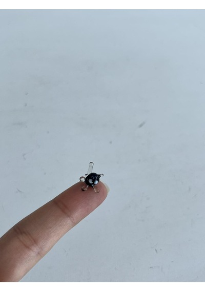 El Yapımı Mini Murano Cam Kedi Biblo A120-05