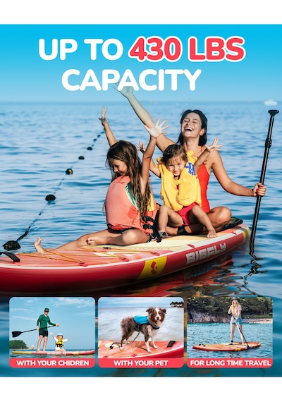Tropical Orange Touring Paddle Board Sup Seti 335x86x15 Cm