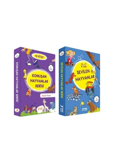 Yuva 1. Sınıf Konuşan Hayvanlar + Sevilen Hayvanlar 20 Kitap