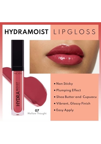 Hydramoist Lipgloss Nemlendirici Dudak Parlatıcısı - 07 Mellow Thought - Pembe 0
