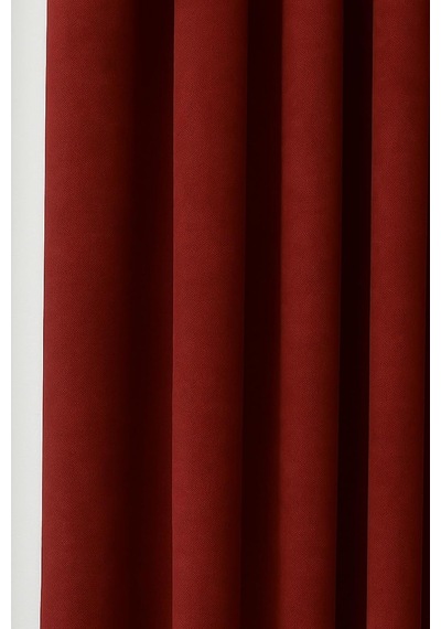 Cortibo Barcelona Kadife Dokulu Fon Perde Bordo Pilesiz , 200 X 270 Genel