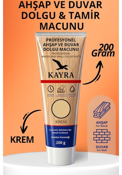 Krem Renk Ahşap Ve Duvar İçin Tamir Macunu Kullanıma Hazır 200 Gr Mobilya Dolgu Çatlak Giderici Çizik Kapatıcı Parke Sehpa Kapı Ahşap Merdiven Parke Çizik Giderme Macunu Ahşap Tamirat Dolgu Malzemesi Krem Krem Krem Renk Ahşap Ve Duvar İçin Tamir Macunu Kullanıma Hazır 200 Gr Mobilya Dolgu Çatlak Giderici Çizik Kapatıcı Parke Sehpa Kapı Ahşap Merdiven Parke Çizik Giderme Macunu Ahşap Tamirat Dolgu Malzemesi Krem Krem