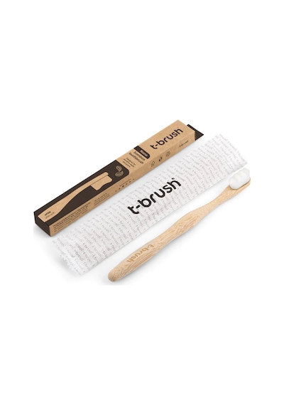 T-brush Bambu Diş Yumuşak Fırçası Ultra Yumuşak Beyaz
