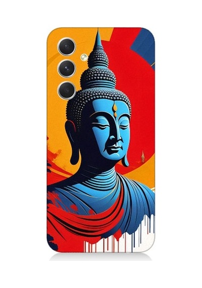 Samsung Galaxy A24 Uyumlu Budha Heykeli Desenli Silikon Kılıf