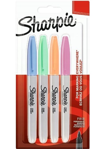 Sharpie Pastel 4 Renk Fineliner Markör Kalem Seti