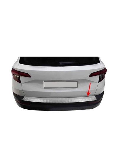 Skoda Karoq 2017 Krom Arka Tampon Eşiği P.Çelik