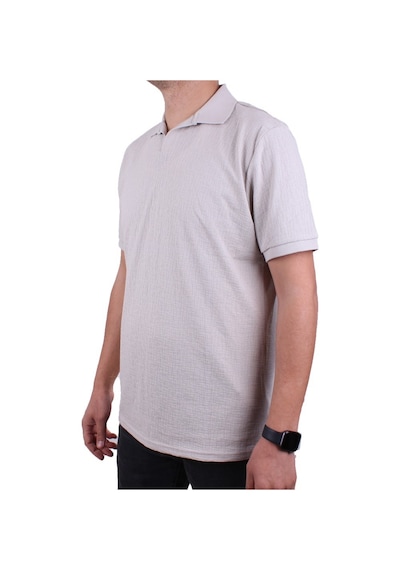 Twister Jeans Twister 2288 Gri Günlük Kısa Kol Normal Kesim Pamuklu Polo Yaka Erkek Tişört Gri